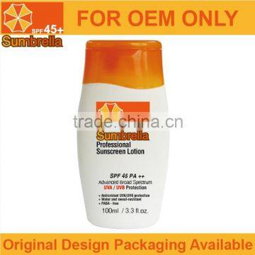 OEM Whitening Sunscreen Sunblock Lotion SPF15/30/60