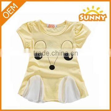 Cute Summer Cotton Girl's Clothing of T-shirt