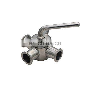 1.5 Inch Stainless Steel 3 Way Sanitary Plug Valve With Tri Clamp Ends photo-5