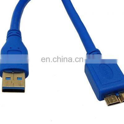 Superspeed USB 3.0 Type A Male to Micro B Male 24/28AWG Cable (10 Feet, Blue) photo-2