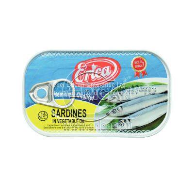 Hot Sale 125g Canned Sardine Fish in Vegetable Oil photo-3