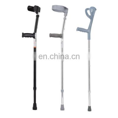 New Design Aluminum Elbow Crutch White Walking Stick Easy to Operate