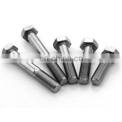 Bright Polished INOX Stainless steel  SS304 SS316 Hex head bolt a2-70