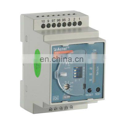 Low voltage electrical system protection din rail mounted digital earth leakage earth fault protective relay