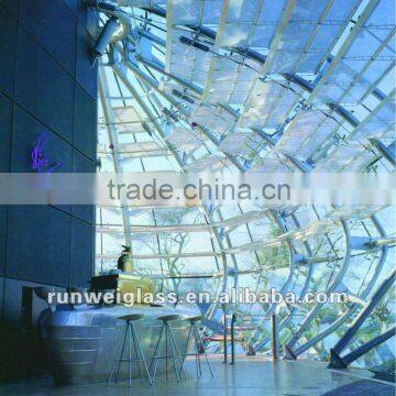 6.38-17.52mm AS/NZS2208:1996 Accredited Red PVB Film Laminated Glass