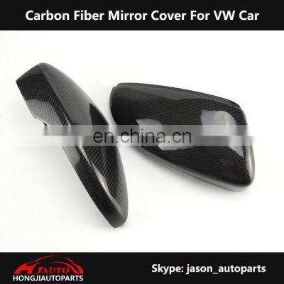 Car Carbon Fiber Side Door Mirror Cover for VW Passat CC Jetta Bora Beetle EOS Scirocco photo-3
