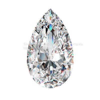Wholesale Price D color near colorless Excellent VVS1 Pear shaped moissanite Loose Stones