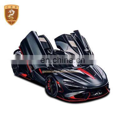 765LT Style Dry Half Carbon Fiber Body Kit Spoiler Bumper Lips For McLaren 720s