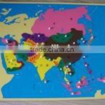 Asia map panel