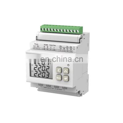 Din rail mount 3 phase multi functional equipment metering power measuring instrument