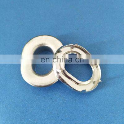 Hand Fashion Square Gold Matte Silver Oval Shoes Eyelet/Grommet Set Metal photo-3