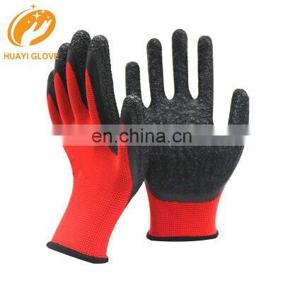 China 3/4 Latex Coated Palm Gloves Industrial Latex Cotton Work Gloves Blue Latex Rubber Dipped Gloves