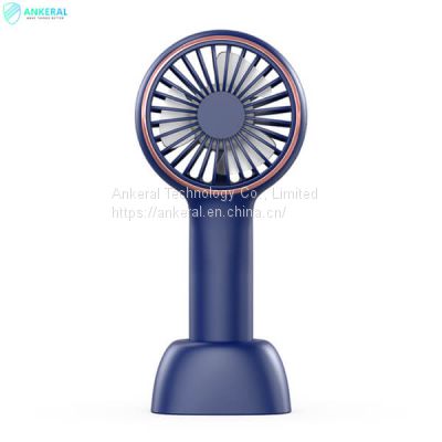 Double Use Portable Hand-held Mini Fan 3 Level Speed Rechargeable Mini Desk Fans