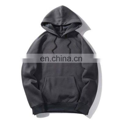 2021 Hot Sell Cheap Men Blank Pullover Oversized Hoodies Black Cotton Men Hoodie Sweatshirt