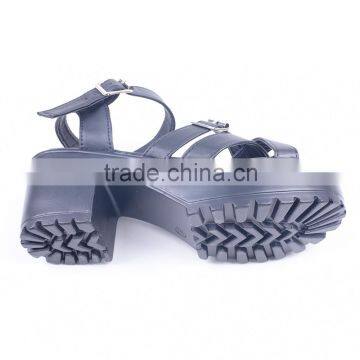 Fashionable Ladies High Heel Cheap Price Fancy Anti-slip Sandals With Double Buckles photo-6