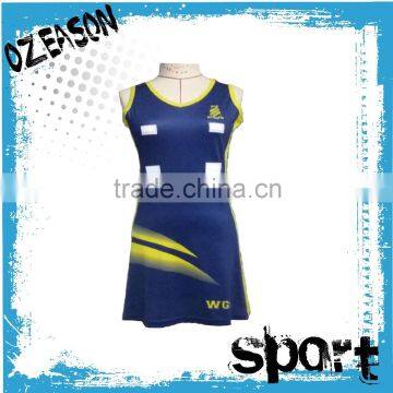 custom sublimated netball uniforms