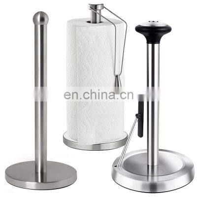 Top Rated Good Grip Space Saving Fancy Kitchen Perfect Tear Wall Standing Paper Towel Holder photo-2