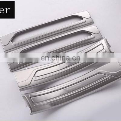 4Pcs For Jaguar XE 2015 2016 2017 Car-Styling Stainless Steel Black and Silver Inner Door Sill Scuff Plate Protector Cover Trim photo-3