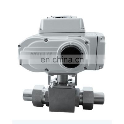 COVNA DN40 1.5 inch 2 Way 24 Volt 5000 PSI High Pressure Stainless Steel Ball Valve with Electric Drive \t motor ball valve