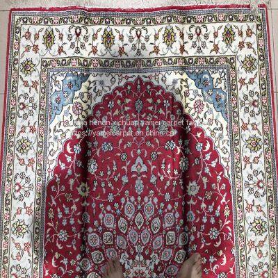 Yamei Lagend Red Color Persian Silk Carpet and Rug 4x6ft photo-5