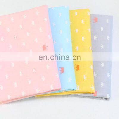 Cartoon Dog Crown Printed Fabric Newborn Bag Cotton Twill for Children Bedding Fabric photo-3