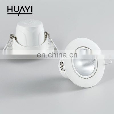 HUAYI New Product Downlight 4w 7w Indoor Lighting Showroom Home Ceiling Recessed Led Spotlight