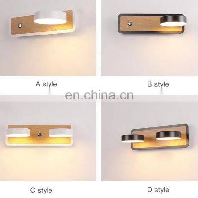 LED Wall Lights With Switch Fashion White Black Lamp Fixtures Corridor Aisle Lighting Creative Simple Art Lamps photo-5