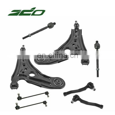 8Pc Lower Control Arm w/Ball Joint Tie Rod Sway Bar Link SET for Chevrolet Aveo Wave Swift OE96535082 96535081 96391875