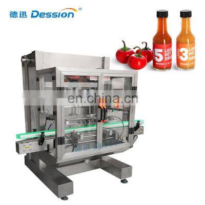 filling capping and labeling machine hot sauce pepper sauce filling machine for sale