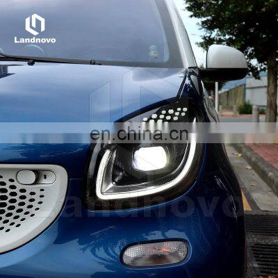 Landnovo New Arrive Led Headlight for 2010-2016 Mercedes Smart LED Head Light Upgrade Headlight Assembly