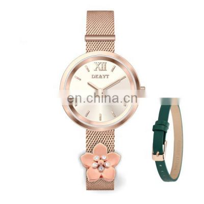 Wholesale High Quality Quartz Diamond Watch Designer Steel Mesh Elegant Watches For Women Gift Watch Brand Woman Bracelet Quartz