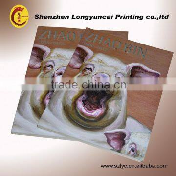 2014 Shenzhen factory small quantity accepted OEM silk-screen finishing and sewed stitching binding oem soft cover book printing