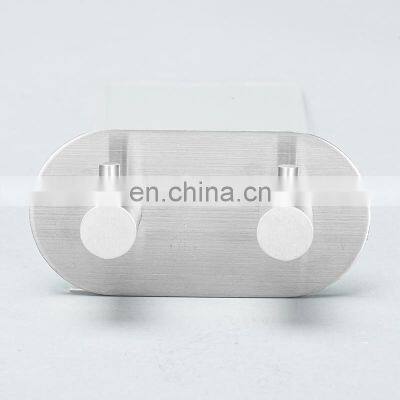 Direct Factory Supply Customized Logo Stainless Steel Kitchen Double Wall Hanger Bathroom Hook photo-3
