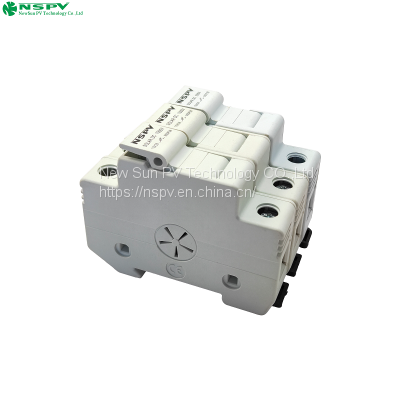 1000VDC Solar Fuse Holder Suitable 10*38mm Fuse for Solar Array Junction Box System