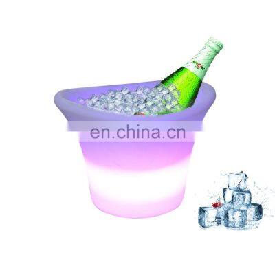 Wine Cooler with CE Approval Party Inductive Rechargeable LED Beer Bucket Night Club Accessories LED Beer Bucket