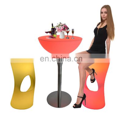 chairs set /Waterproof Modern Home Bar Event Table and Chairs Rgb Light Up Bar Stool Chair Sofa Set Furniture