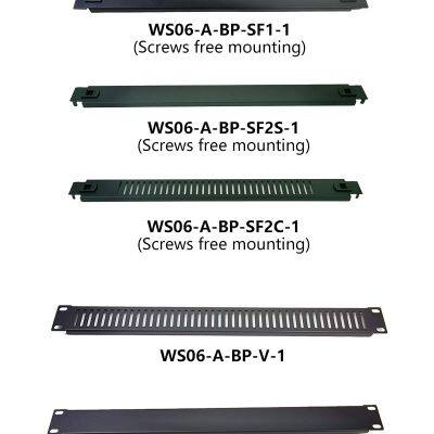 Factory Price New Style Screw Free Mounting 19inch Rack Mount Blank Panels 1U WS06-A-BP-SF2S-1 Blank Plate photo-2