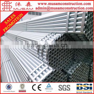 Chinese factories supply 48.3mm galvanized steel scaffolding pipe price