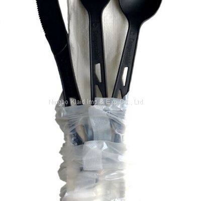 CPLA Plastic 100% Biodegradable Cutlery Compostable Bio-Based Degradable Knife Spoon Fork Cutlery(1000/Case) photo-5