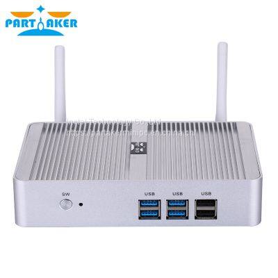 Partaker Cheapest Fanless Mini PC Windows 10 Pro Intel Core i5 4200Y i3 4020Y Barebone Computer DDR3L HTPC WiFi