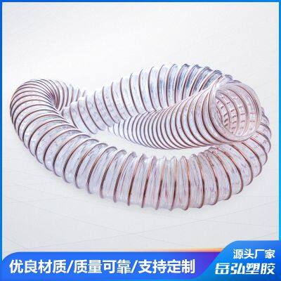 The manufacturer supplies PU polyurethane air ductTransparent steel wire telescopic tube