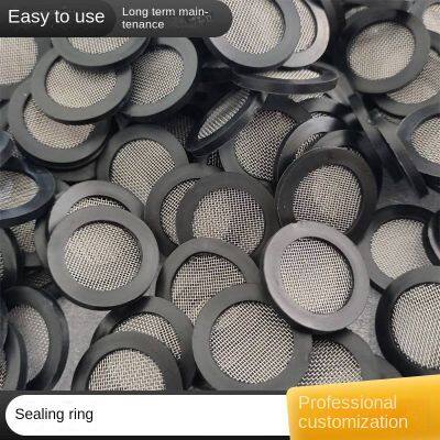 Dn20 Rubber Sealing Gasket, Water Meter Filter Screen, 30mm Rubber Edged Filter Screen Gasket, 1 Inch 304 Filter Screen, 40 Mesh photo-3