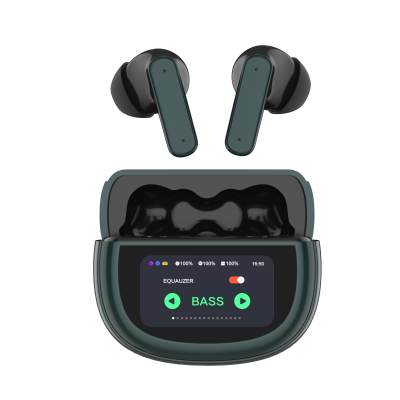 ANC ENC LED Display Screen Touch Noise Cancelling Earphones TWS With Charging Case photo-3