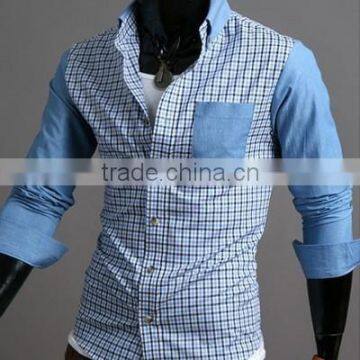 Latest shirt designs for men custom cotton shirt stripe shirt