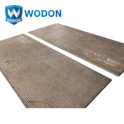 China base plate high impact clad wear resistance hardfacing steel plate transferring chutes