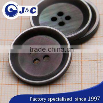 32L Big Black Mother of Pearl Shell Buttons for Coat