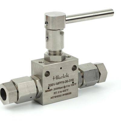 Ultrahigh pressure 20000 psi MP HiP Autoclave Butech type 1/4'' 3/8'' 1'' OD ball valve two way 3-way ball valve