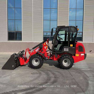 1000kg Tractor Loader HZM 810 Mini Wheel Loader with Euro 5 Engine