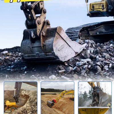 Robust Steel Construction Excavator Crusher Attachment for Efficient Material Reduction
