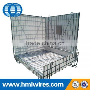 Warehouse wire mesh steel storage container